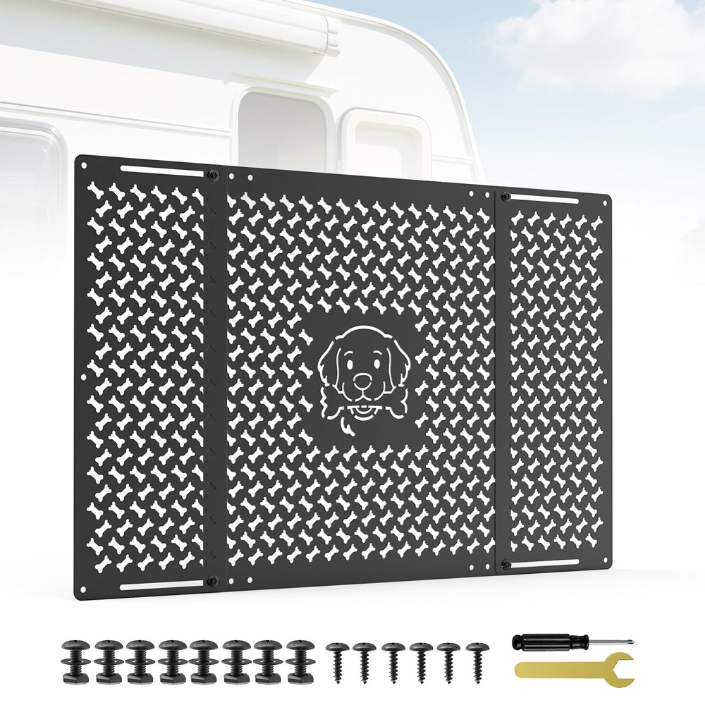 RVSNAIL adjustable-width protector for RV doors provides a snug fit.
