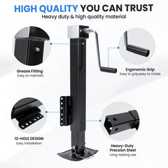 RVSNAIL easy-install design allows fast mounting on your trailer tongue.