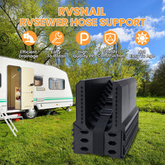 RVSNAIL RV Sewer Hose Support features a deep U-shape for security.