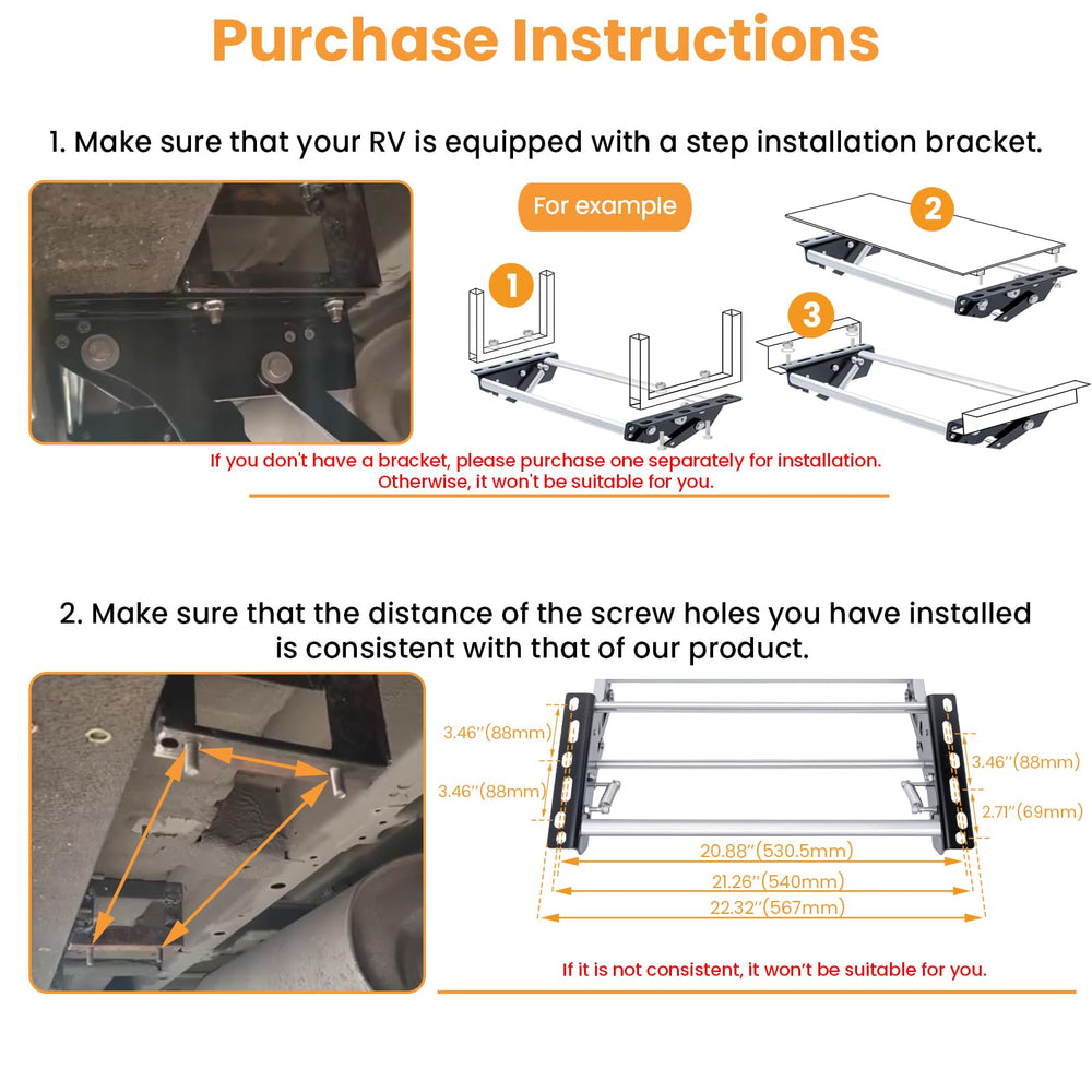 RVSNAIL RV Steps anti-slip treads provide reliable grip in wet conditions.