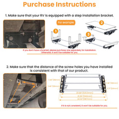 RVSNAIL RV Steps anti-slip treads provide reliable grip in wet conditions.