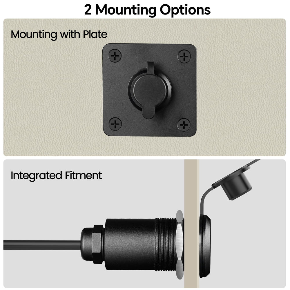 RVSPARK dual-mounting options suitable for RVs, boats, and vans.