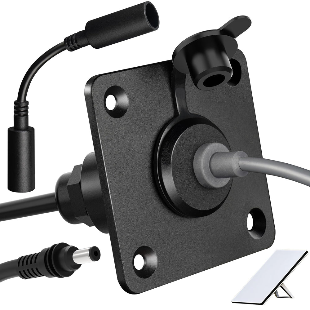 RVSPARK waterproof pass-through kit for Starlink Mini with rugged aluminum housing ensures durable outdoor connectivity.