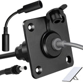 RVSPARK waterproof pass-through kit for Starlink Mini with rugged aluminum housing ensures durable outdoor connectivity.