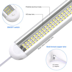 RVZONE 12V LED interior light bar packaging with tape and clips