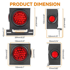 RVZONE 6-LED license plate light providing clear plate illumination.