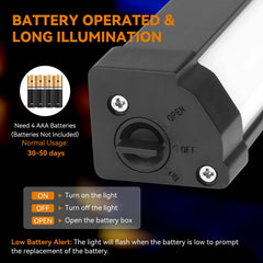 RVZONE camper step light with magnetic mount for quick, tool-free installation.