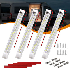 RVZONE four-pack interior lights suit multiple RV and trailer areas.