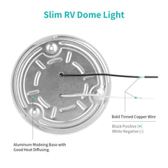RVZONE interior light is ideal for cupboards, closets, bedrooms, and showers.