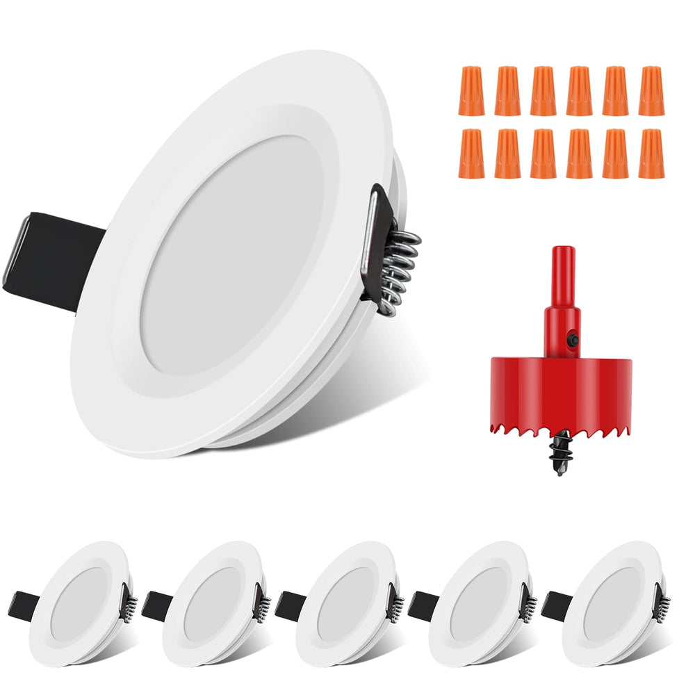 RVZONE RV ceiling light 6-pack for a slim, space-saving RV interior.