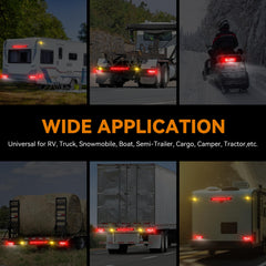RVZONE epoxy-sealed waterproof trailer light detail built for harsh conditions.