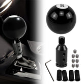 RYANSTAR RACING black 8-round knob front view with premium acrylic finish.