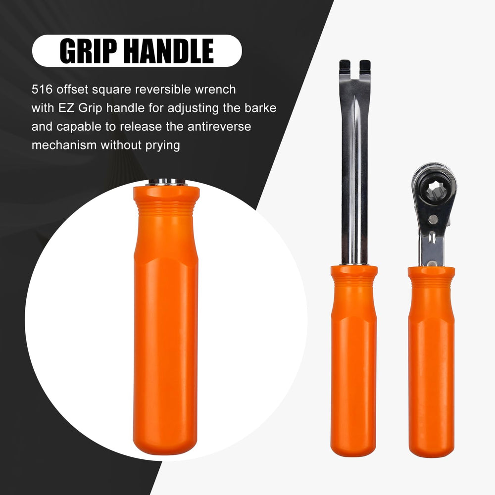 RYANSTAR RACING 5/16 Double Square Ratcheting Wrench with E-Z Grip for easy brake adjustment