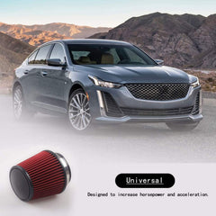 RYANSTAR RACING 76mm diameter 3-inch fit suitable for common car intakes.