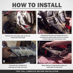RYANSTAR RACING HDPE A-Arm Bushing Installation ease ensures quick, proper fit