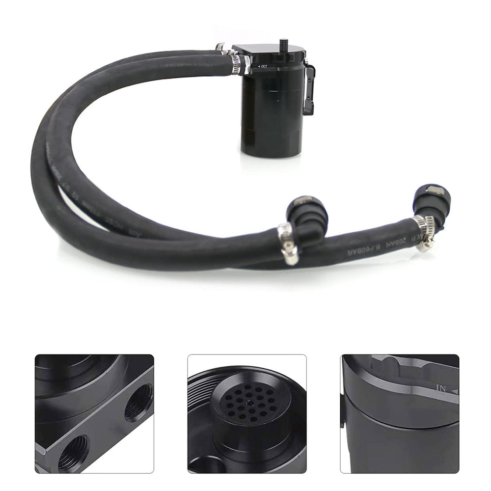 Ryanstar Racing oil catch can installed on Ford F-150 EcoBoost