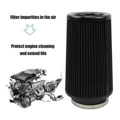 RYANSTAR three-adapter set enables easy fit across different intake sizes.