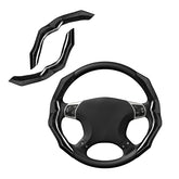 RYCELYSIAN carbon fiber steering cover texture enhances grip and sport look