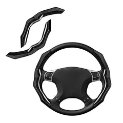 RYCELYSIAN carbon fiber steering cover texture enhances grip and sport look