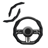 RYCELYSIAN suede steering wheel cover close-up shows premium grip