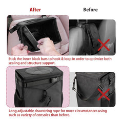 Ryhpez car organizer pockets help store tissues, toys, snacks and more.