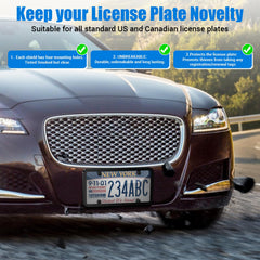 RYHYC clear plastic license plate covers protect while resisting weather.