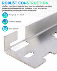 Rynharta stainless steel toe alignment plate close-up shows durable, rust-resistant construction.