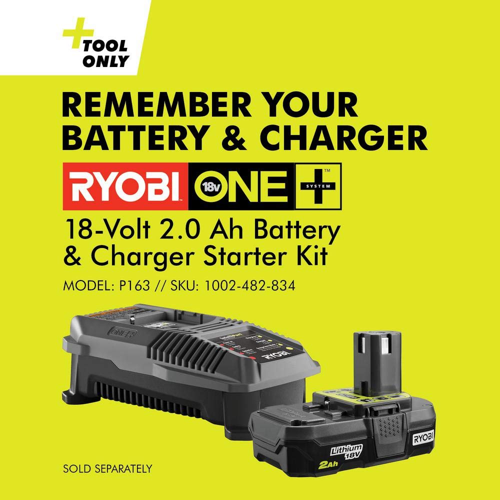 RYOBI 18V Grease Gun P3410 pumps up to 19 cartridges per charge.