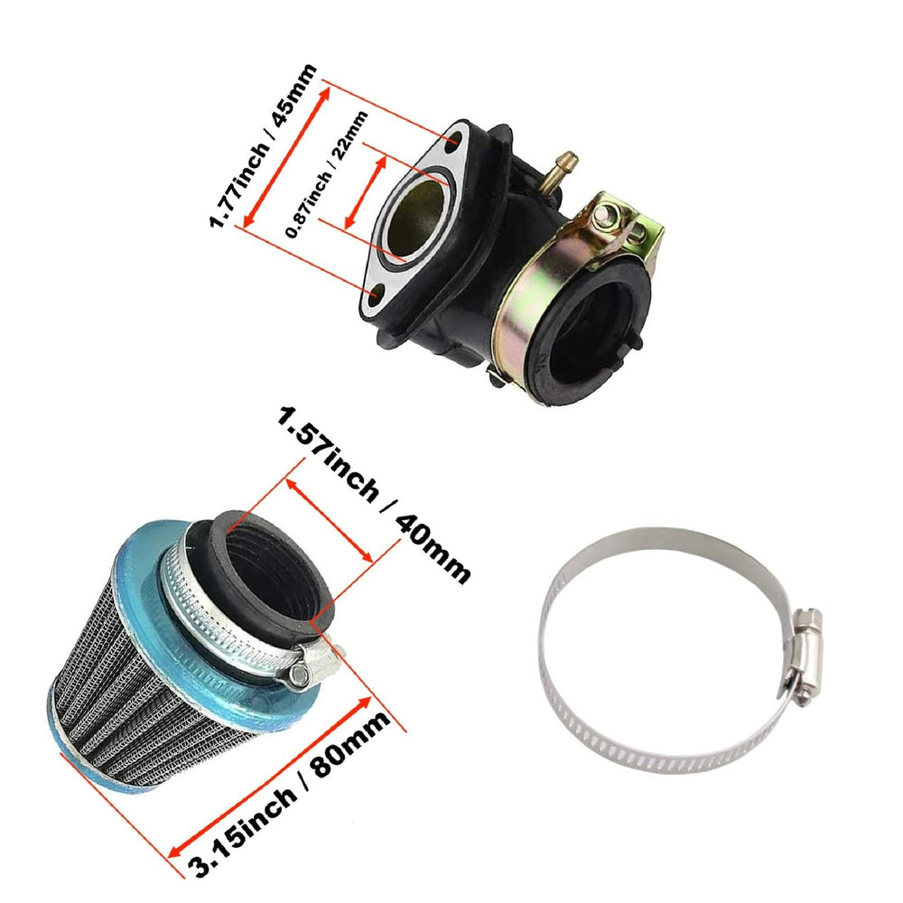 PD24J fits GY6 125/150cc engines and popular go-kart brands.