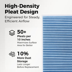 Ryvclim cabin air filter for Jeep Cherokee – activated carbon layer visible for odor control