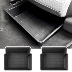 Ryvclim under-seat storage box keeps Golf cabin organized and clutter-free.