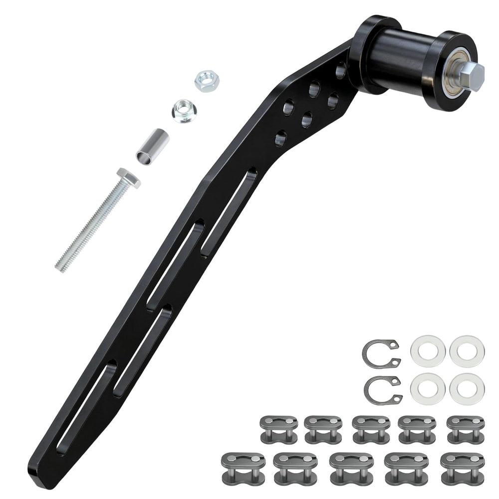 RZEOZU universal mini bike chain tensioner bracket with roller for smooth tensioning