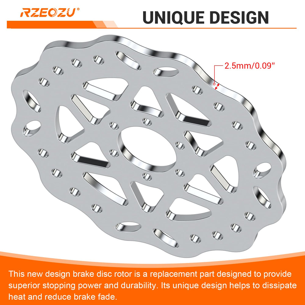 RZEOZU caliper bracket installed on mini bike for easy setup