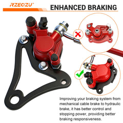 RZEOZU brake hose 50 inch length allows flexible routing