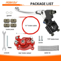 RZEOZU brake kit in use providing controlled braking on the track.