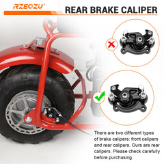RZEOZU four brake pads included for wear replacement