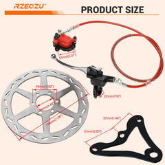 RZEOZU 2 inch caliper bracket mounting hole spacing fits common setups