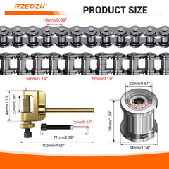 RZEOZU chain breaker and master links included