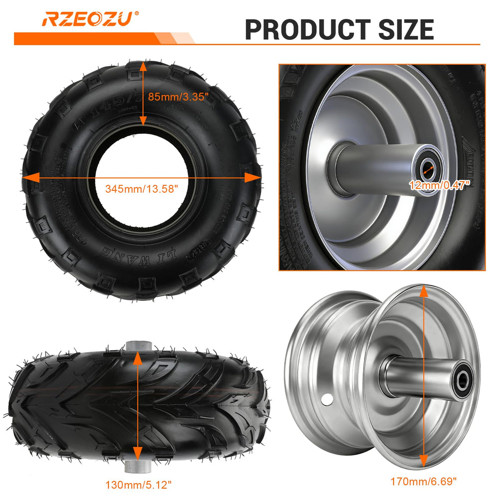 RZEOZU Coleman CT100U front wheel for easy upgrade and compatibility.