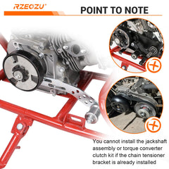 RZEOZU drive system tensioner improves chain stability during acceleration.