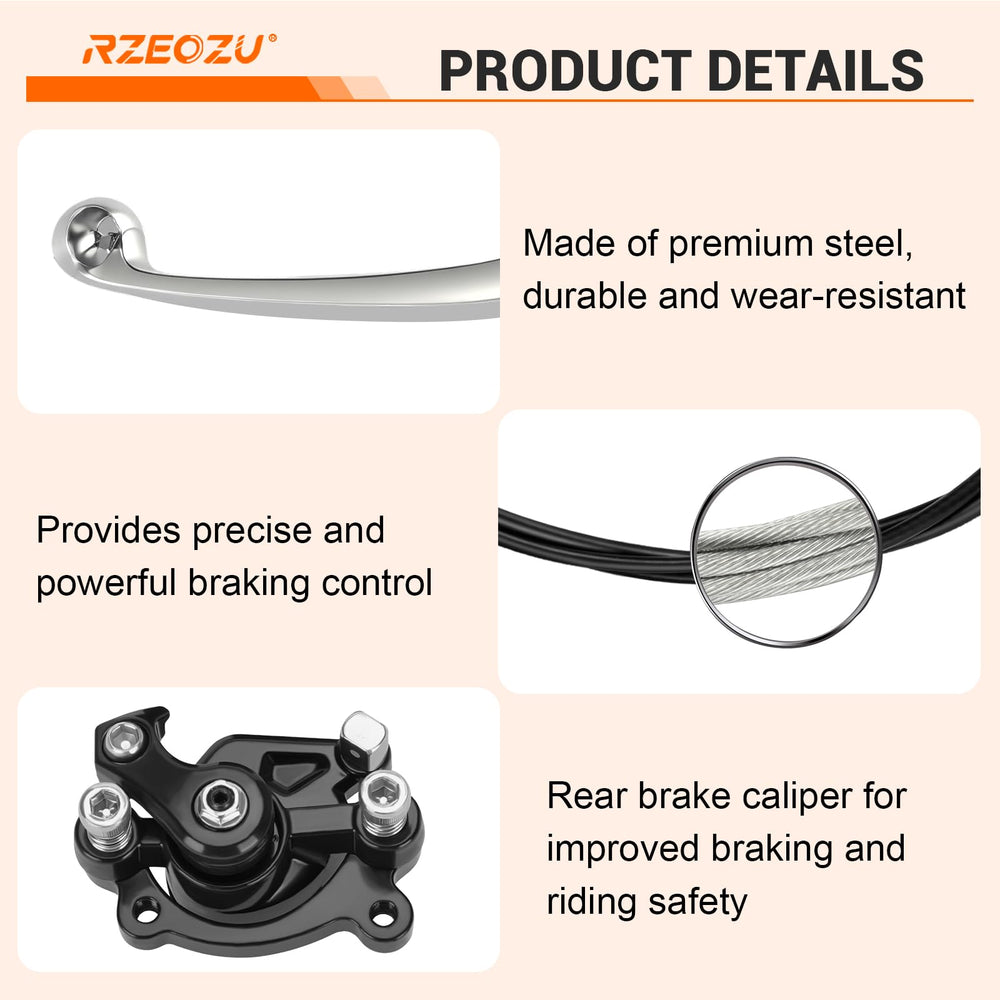 RZEOZU 7/8-inch handlebar fit supports minibike configurations