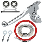 RZEOZU mini bike brake lever 7-8in, silver finish, enhances control