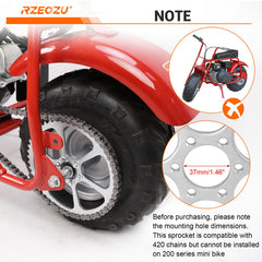 RZEOZU 205.5 mm outer diameter fits 6-inch rim setups