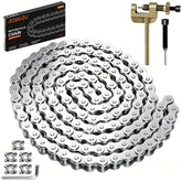 RZEOZU silver mini-bike 35-chain with 140 links for durable power transmission.