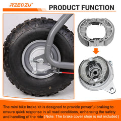 RZEOZU silver-plated brake lever shown for durability and style