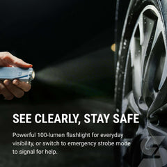 SABRE Safe Escape compact size fits within reach in any vehicle