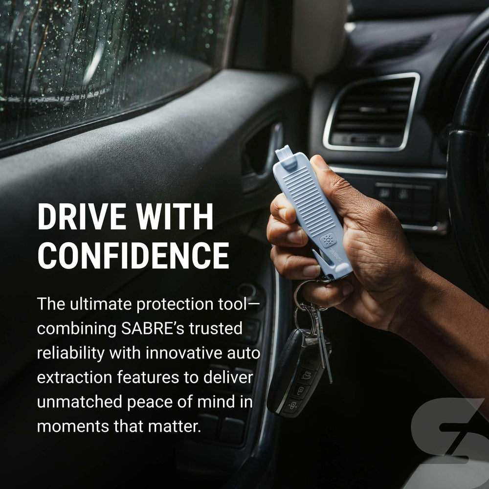 SABRE Safe Escape emergency-kit-ready tool for road trips and daily commutes