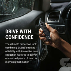 SABRE Safe Escape Tool compact storage keeps it within reach for daily commutes.