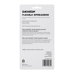 SACHSON spreader features non-stick surface reduces waste on surfaces.