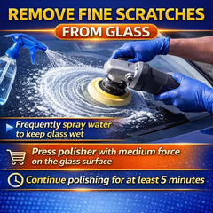 SafeCope fine scratches reduced for improved glass clarity